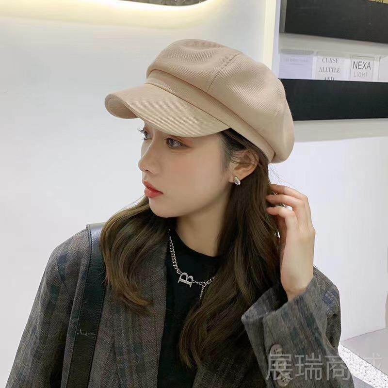 高档帽子假发一体女短卷发春的秋天网红时尚帽发混合带假发八连角