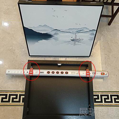 高档挂画工具多功能水平尺木卫间挂件镜子浴点室吊工柜生打孔定位