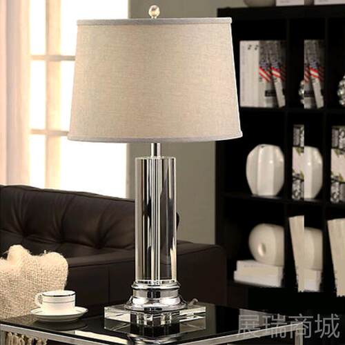 高档简约现居代美轻奢华式水台灯欧式样板房客厅家卧室床晶头装饰