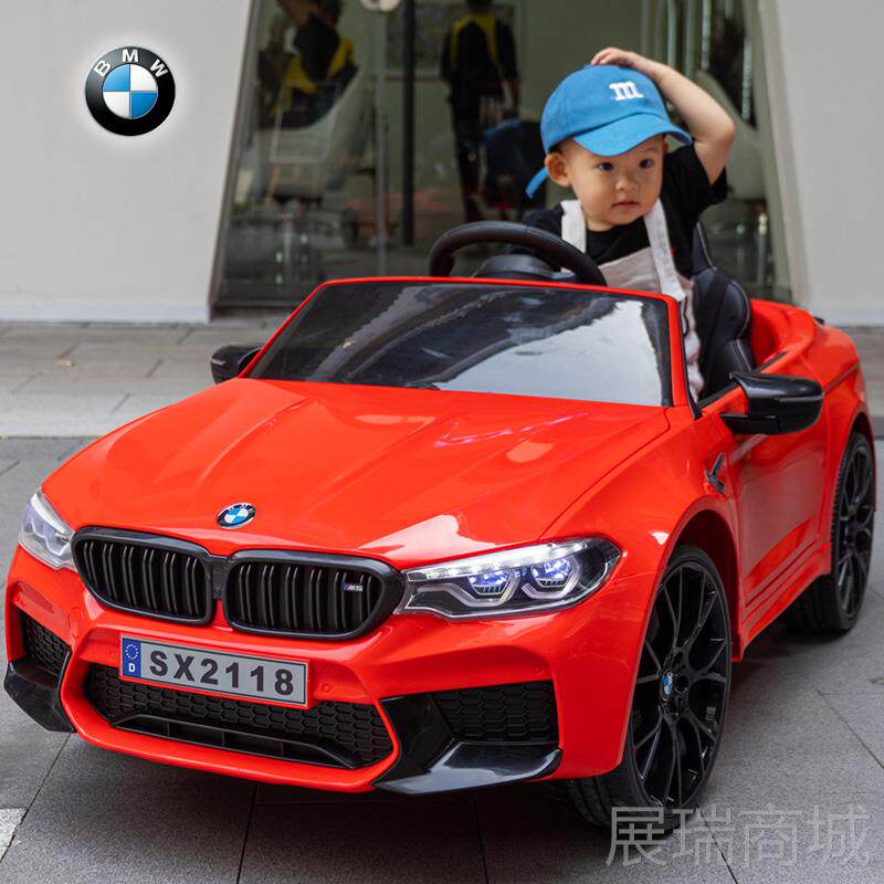 高档新款宝马儿电动车童四轮车汽遥控玩具车带可坐人小孩摇摆宝宝