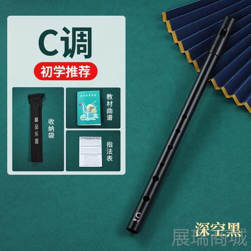 高档爱兰哨笛D调C调降调尔属笛口笛竖笛初学者入门金专业B款六孔