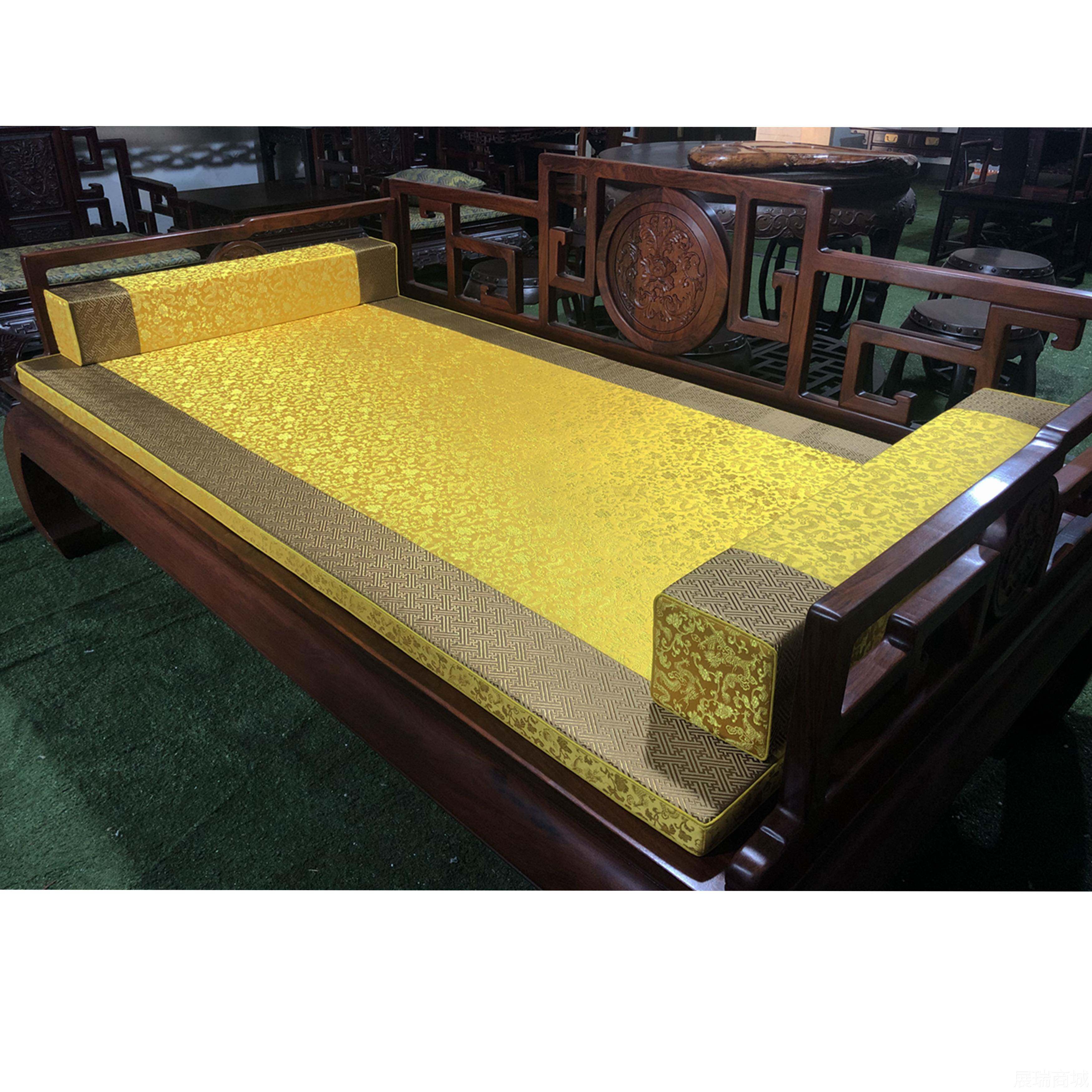 高档做中式罗床垫红木汉沙垫硬木家具发屁股垫椰定棕海绵四季垫飘