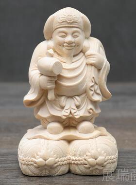 高档溪雕匠心黑大天木佛像日楠本护法神