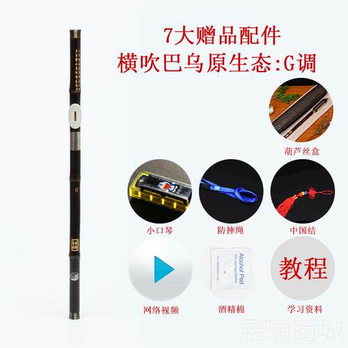 高档巴乌竖降b横调c调巴乌g调f调学生成人初学者入门紫竹吹巴吹乌
