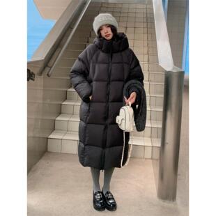 云朵泡芙轻薄2025年冬季新款羽绒棉服女韩版中长款棉袄面包服外套