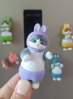 网红福珊迪兔装小猫磁力冰箱贴