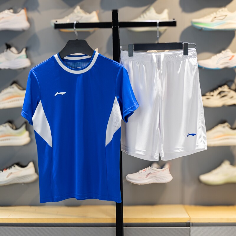 李宁儿童套装2026青少年比赛足球服男童速干衣服中大童装YATW010