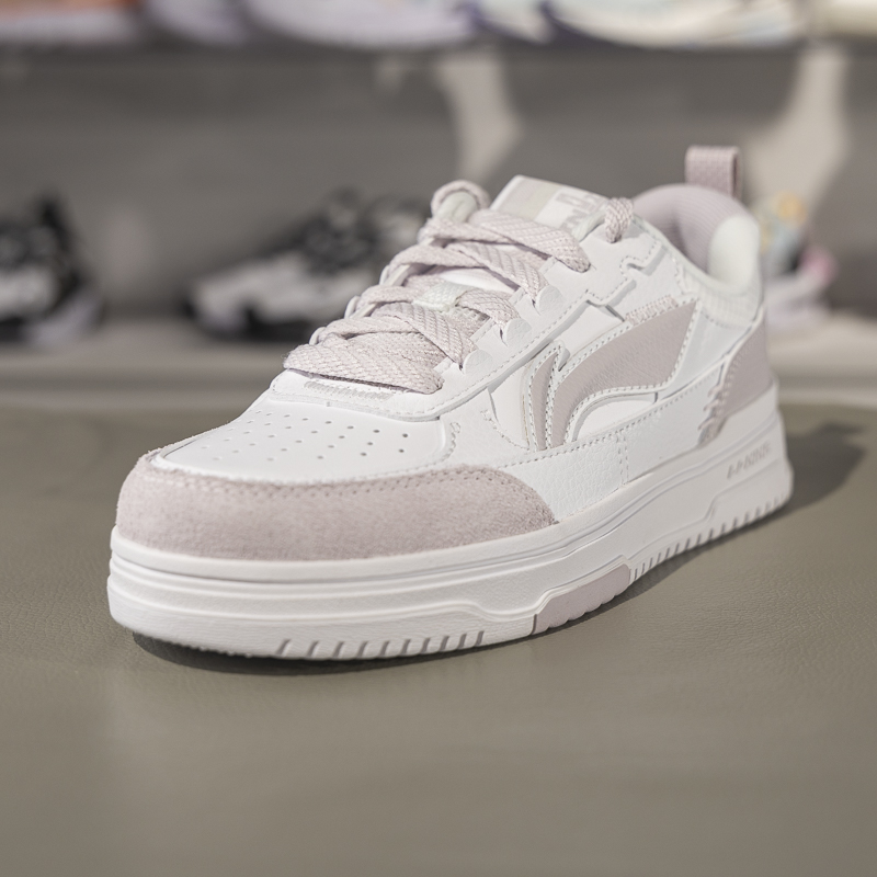 李宁系带女子低帮休闲鞋