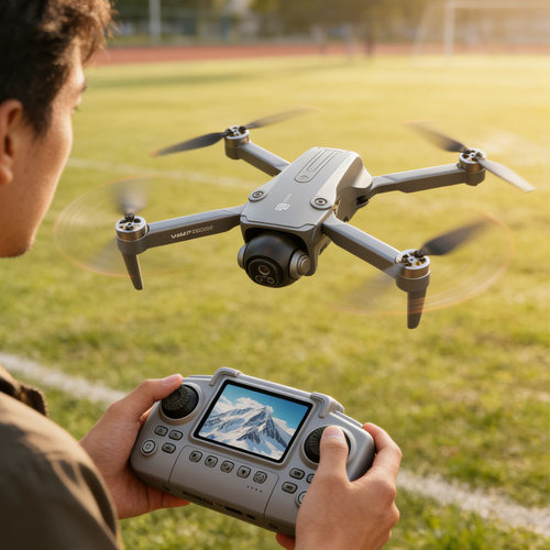 跨境外贸无人机屏控长续航遥控飞机玩具无刷带屏RC特技无人机航拍