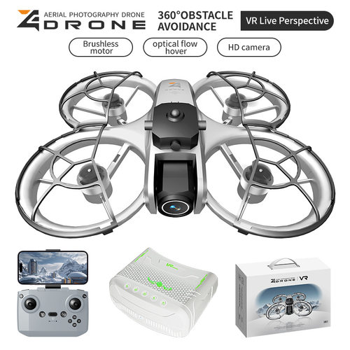 跨境Z4无人机带 VR眼镜无刷穿越机高清航拍光流悬停遥控飞机Drone