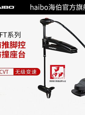 海伯HAIBO电动推进器前推线控 WFT54DG 路亚艇船用前操脚控12V