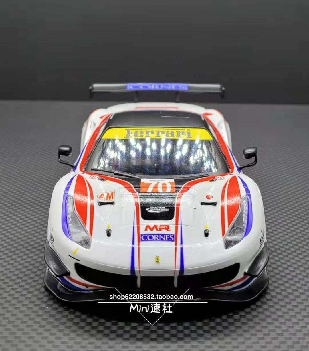 GL 出品 MIniz 车壳  法拉利 Ferrari 488 GT3  白色【Mini速社】