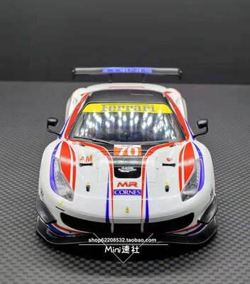 GL 出品 MIniz 车壳  法拉利 Ferrari 488 GT3  白色【Mini速社】