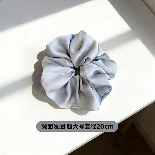 赵露思同款缎面超大大肠发圈韩系皮筋女扎头发绳高级感chic风头绳