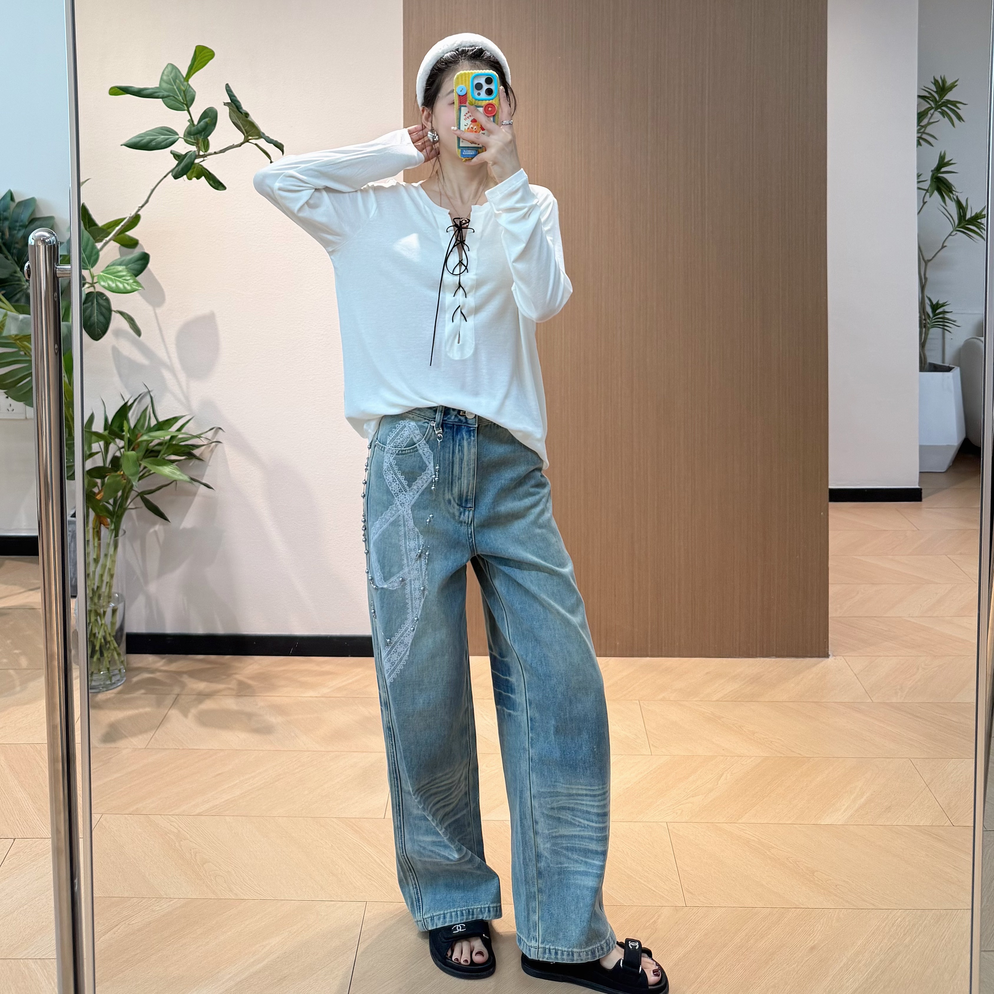 sense羊毛天丝混纺 像云朵般柔软两色长袖T恤