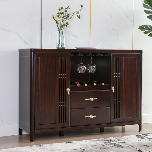 新中式餐边柜橱柜客厅茶边柜复古