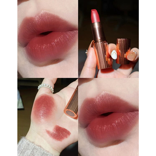 敲迷你 CT摩登雾感唇膏 吻痕/枕边话 哑光豆沙色口红1.1g小样