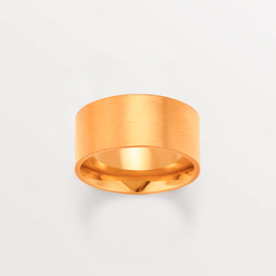 小众设计拉丝宽版戒指尾戒小指女情侣对戒小尺寸18k黄金色特小2