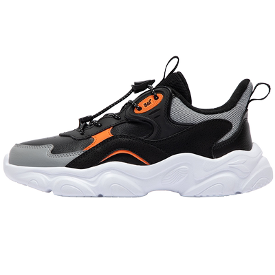 361度男童皮面防水跑步鞋