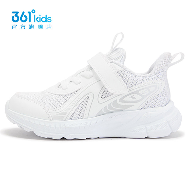 361童装儿童双网轻便运动鞋男童软底跑步鞋白色2026春季K72614505