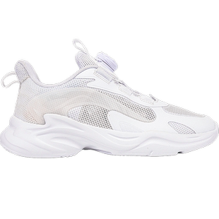 361童鞋男童单网旋钮跑步鞋儿童白色运动鞋2025夏季新款K72423803