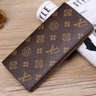 钱包男女士长款2026新款潮牌高级感真皮钱夹多卡位二折对折皮夹