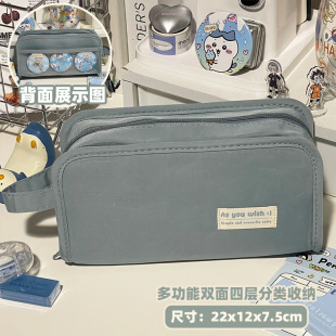 透明痛包笔袋可放吧唧小食量社恐隐藏痛层文具盒初中女生大容量文具袋小卡谷子二次元 笔盒 ins高颜值2025新款