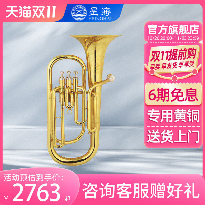 星海西洋管乐器XBH-110立键次中音号 扁键上低音号4扁键抱号包邮使用感如何?