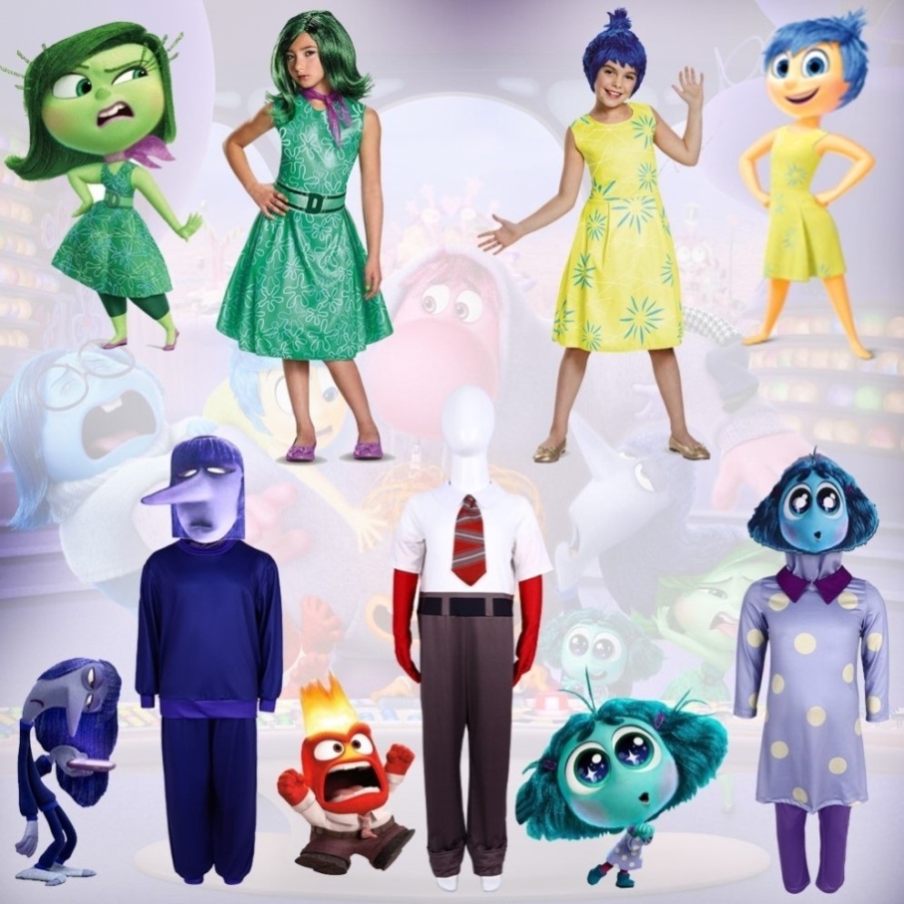 派对InsideOut2角色扮演cosplay演出服头脑特工队丧丧少儿慕慕
