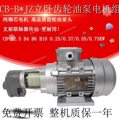 新款CB-B6 B4JZ齿轮油泵电机CB-B10JZ 2.5JZ立卧润滑油泵0.37包邮