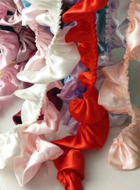 双层木耳花边裙子家纺衣服辅料
