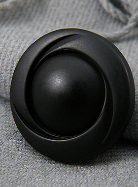 扣子白色黑色树脂纽扣女大衣扣装饰钮扣圆形扣男西装风衣裤子毛呢