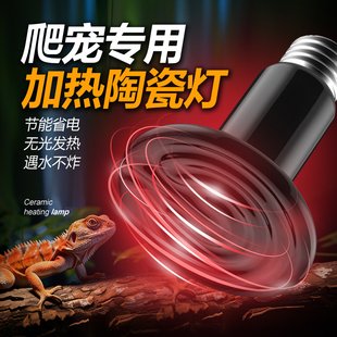 爬宠陶瓷加热灯陆龟刺猬鹦鹉蜥蜴爬虫箱保温灯宠物蛇饲养箱加热器