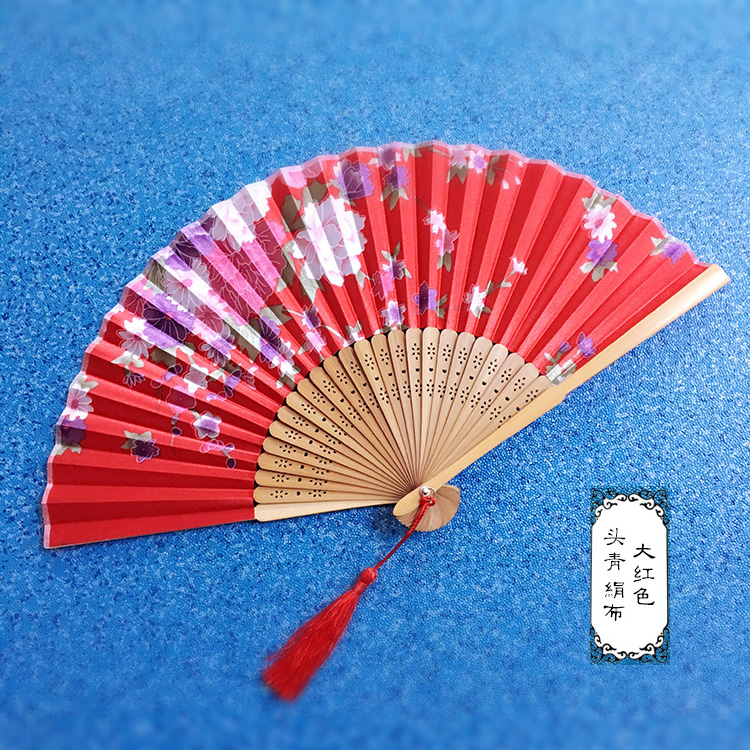 扇子折扇包邮中国风复古古典男扇绫绢女扇女式日式古风礼品舞蹈扇
