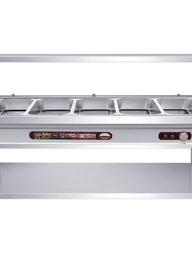 NGNLW快餐保温台熟食玻璃罩加热餐厅快餐车打菜汤池恒温保温售饭