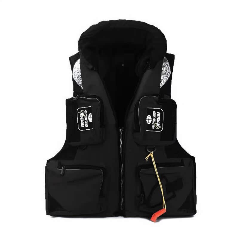 四世生花钓鱼救生衣矶钓船用背心加厚大浮力儿童游泳马甲便携救身