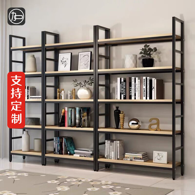 悠加层架/置物架货架铁艺架子商场展示架简易钢木架家用厨房陈列