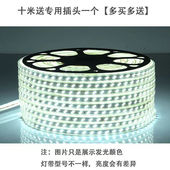 定制灯带亮100米套装 0v户外卧室防晒防雨三色变光工地亮化工程红