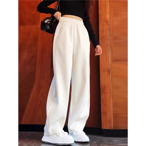 白色裤子女香蕉裤2025新款