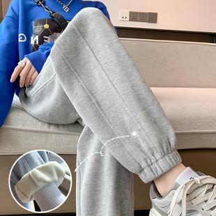 日本ファッシ2025秋冬棉裤 女束脚显瘦洛丽塔 休闲宽松加绒加厚卫裤