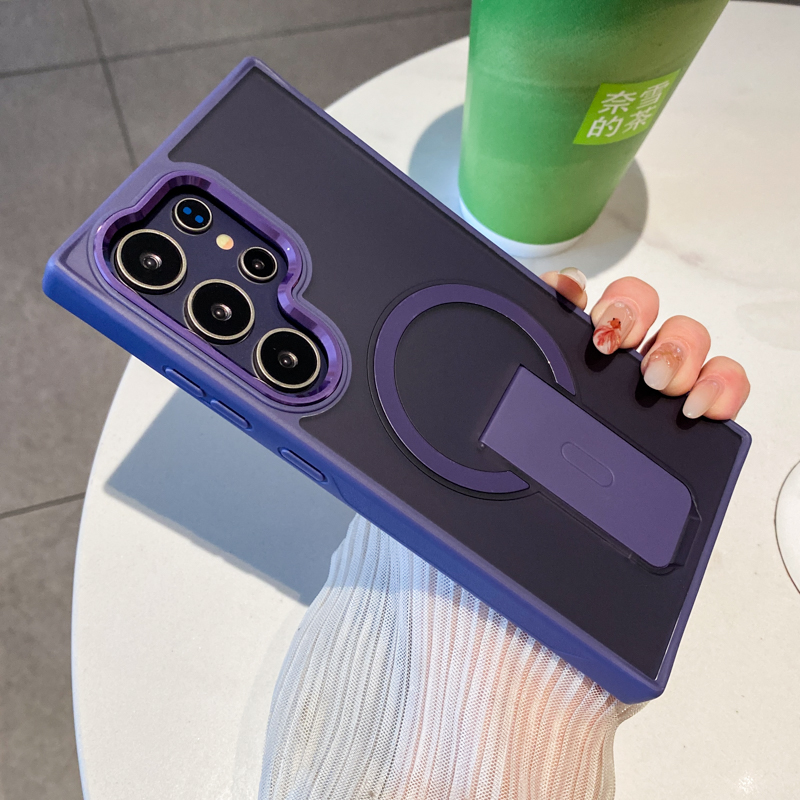 三星s25亚克力创意磁吸支架壳