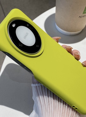 硅胶大孔半包适用华为mate60pro手机壳不包按键mate70简约纯色mt50超薄60pro+男女款mate40pro曲面屏30epro软