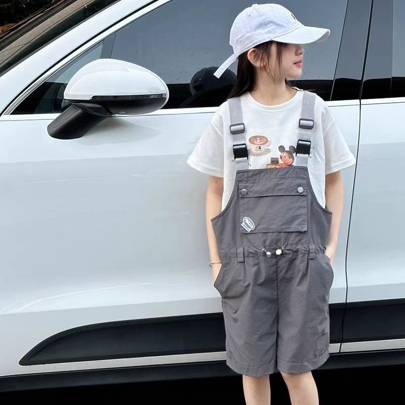 女童夏装背带裤洋气中大童202裤子