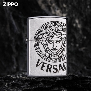 zippo打火机正版 送男礼物芝宝ZP 磨砂深雕美杜莎煤油防风火机正品
