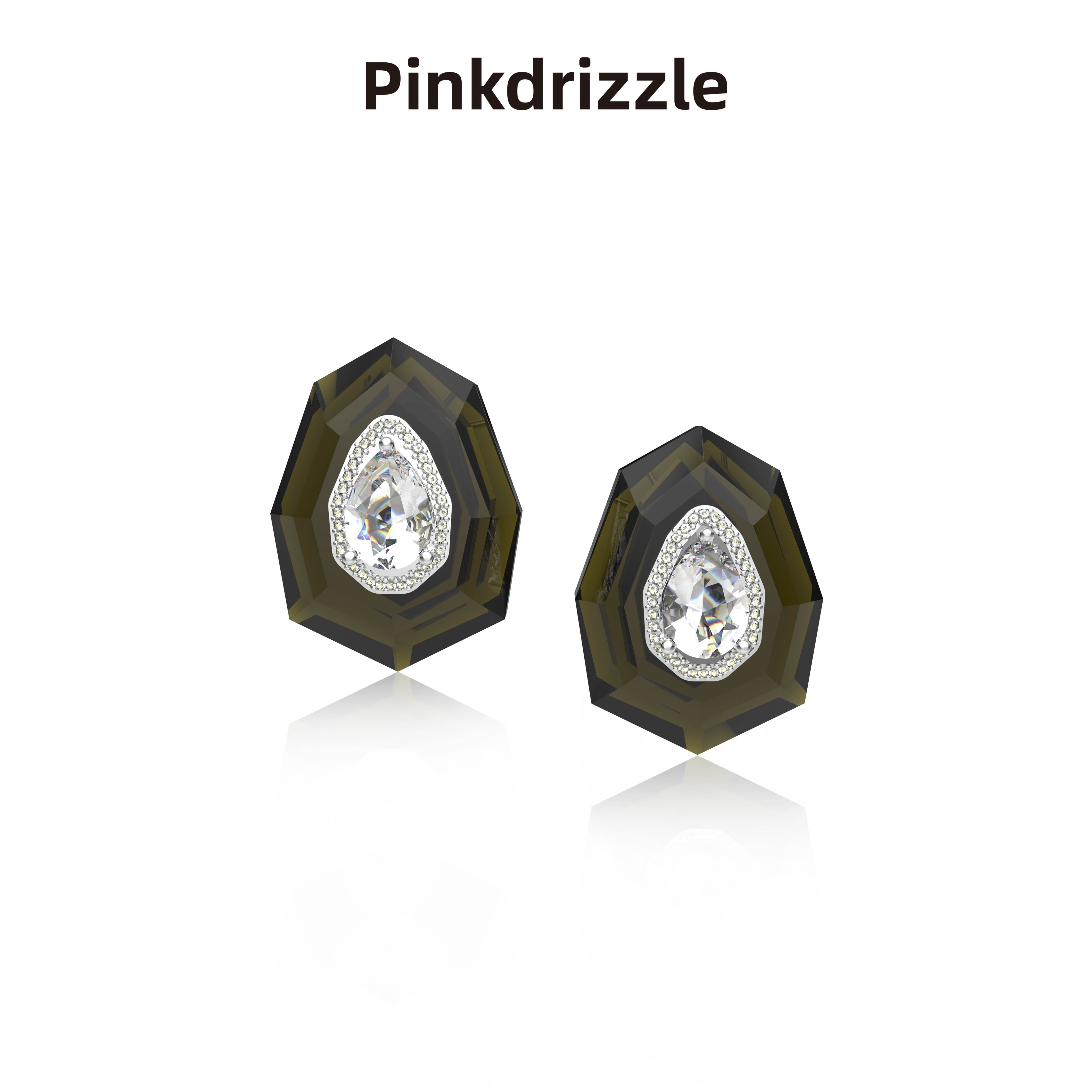 Pinkdrizzle黛安娜神盾耳钉