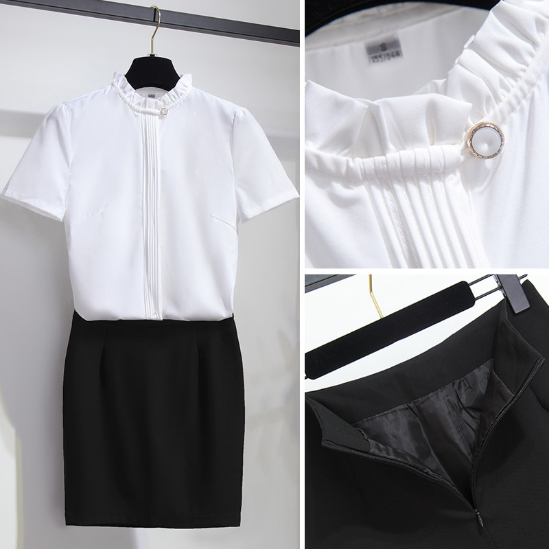 WORKWEAR WOMENS SUITS FASHIONABLE TEMPERAMENT HIGH-END  S DEPARTMENT JEWELRY STORE BEAUTICIAN FLIGHT ATTENDANT UNIFORM FRONT DESK PROFESSIONAL WEAR