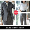 Gray suit +0619 white shirt+gray pants