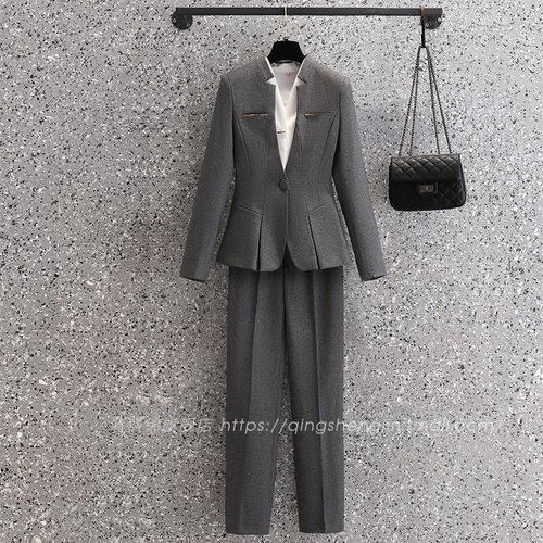 酒店前台工作装职业西装套装女空姐制服珠宝店美容院美容师工作服