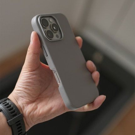 MESAP 适用于iPhone16ProMAX系列全包细腻平纹没有纹路官方小牛皮高品质手机壳带MagSafe磁吸模组轻薄耐用