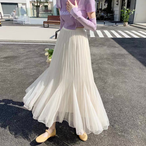网纱半身裙女2025新款纱裙鱼尾裙